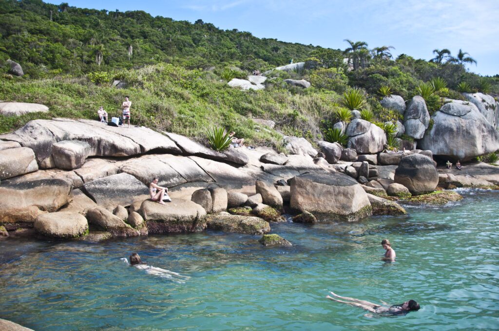 Piscina da Barra da Lagoa, em Florianópolis