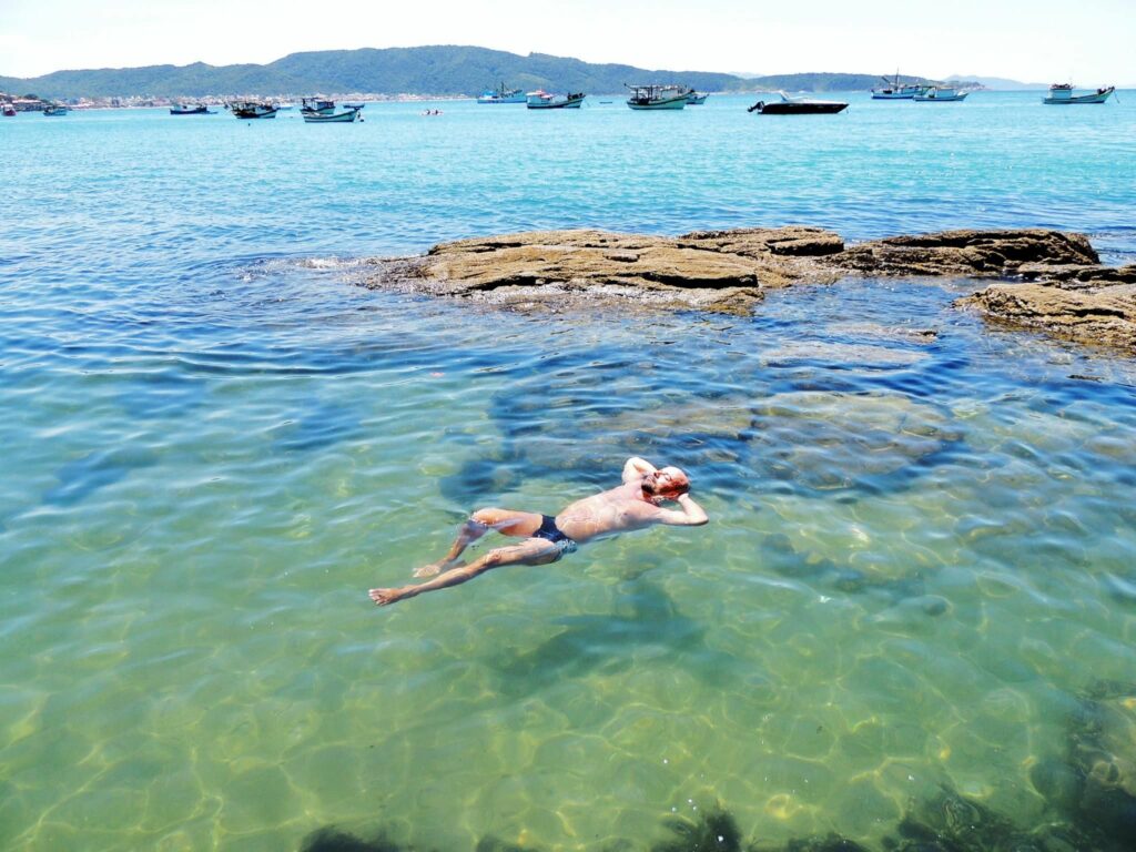 Praia da Lagoinha, em Bombinhas